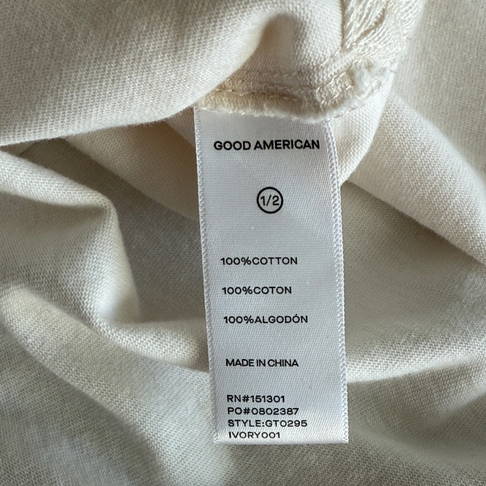 Good American Cream Long Sleeve Top - Picture 6 of 6